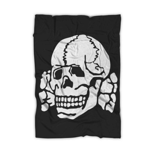 Biker Death Head Decal Skull Blanket