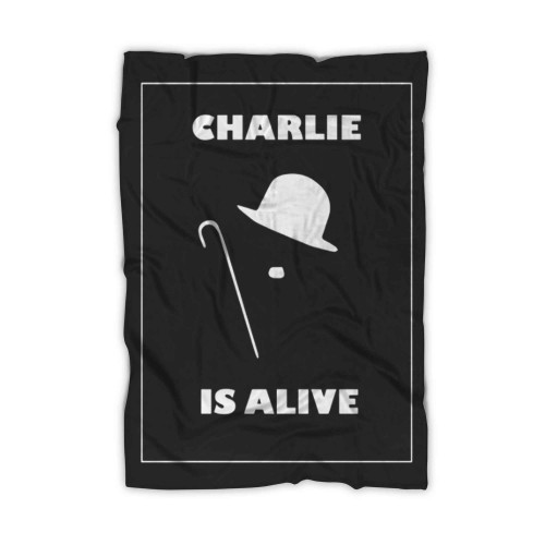 Charlie Chaplin Modern Times Vintage Blanket