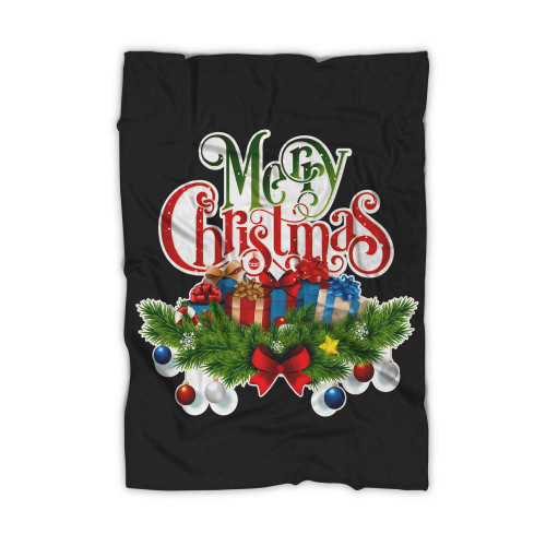 Christmas And Holiday Season Merry Christmas Blanket