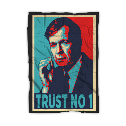 Cigarette Smoking Man Trust No 1 Blanket