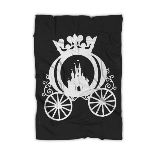 Cinderella Castle Carriage Coach Princess Blanket