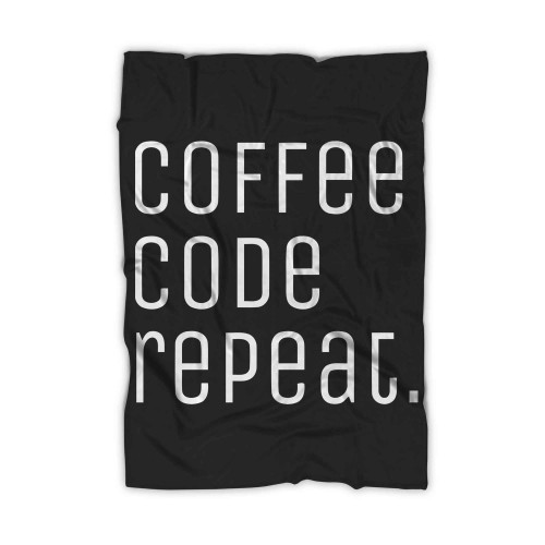 Coffee Code Repeat Blanket