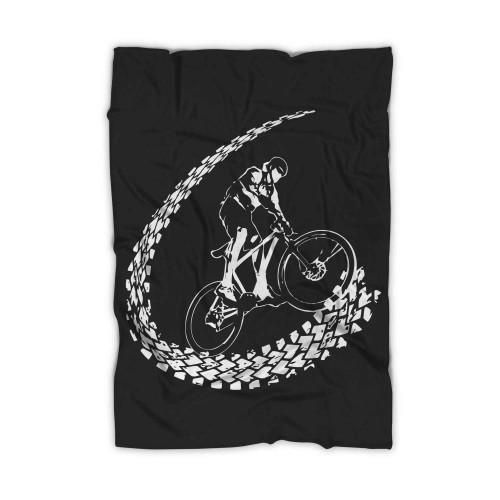 Cool Mountain Bike Art Perfect Gift For Boys Or Girls Blanket