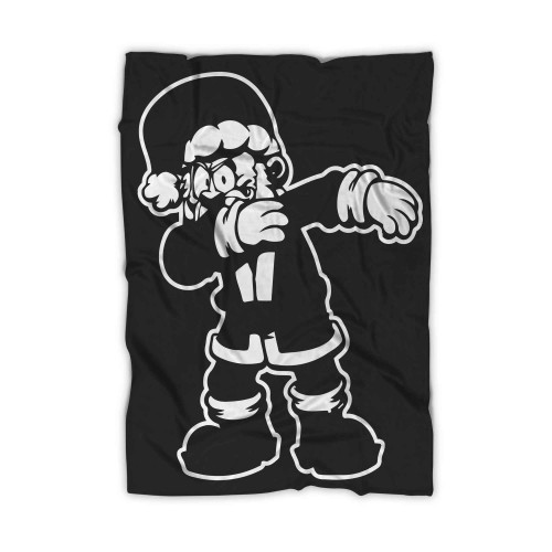 Dabbing Santa Dancing Christmas Blanket