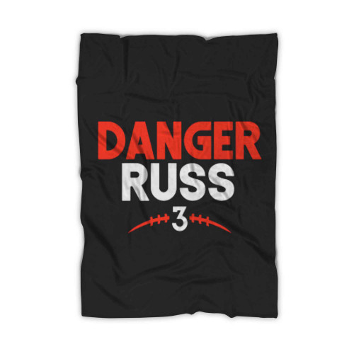 Danger Russ 3 Denver Football Blanket