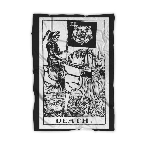 Death Tarot Card Memento Mori Remember Death Skull Blanket