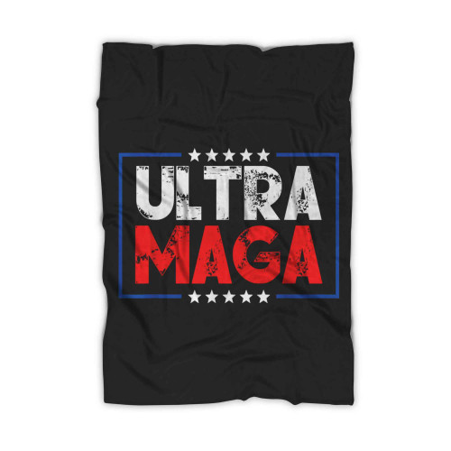 Donald Trump Maga Ultra Maga Funny Trump Republican Lovers Blanket