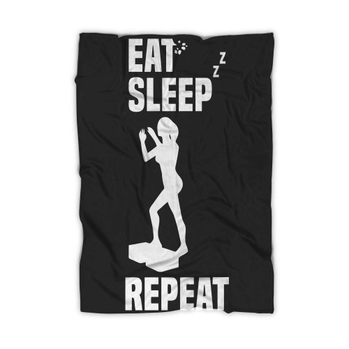 Eat Sleep Aerobics Repeat Aerobic Dance Sport Blanket