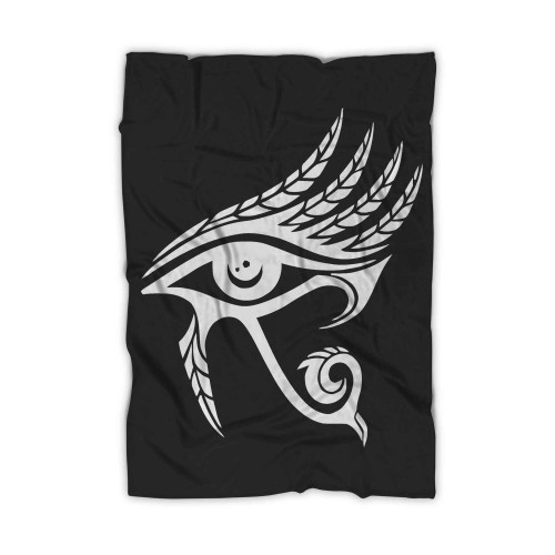 Eye Of Horus Protection Symbol Lucky Charm Blanket Eye Of Horus Protection Symbol Lucky Charm Blanket