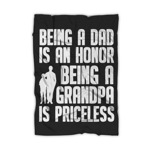 Father Daddy Grandfather Dad Grandpa Fathers Day Blanket