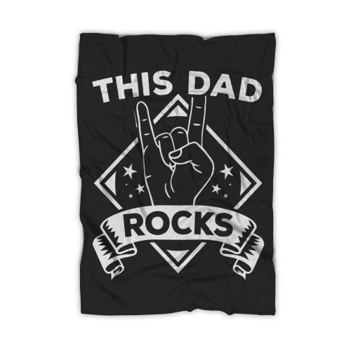 Fathers Day Cool Father Daddy Dad Blanket