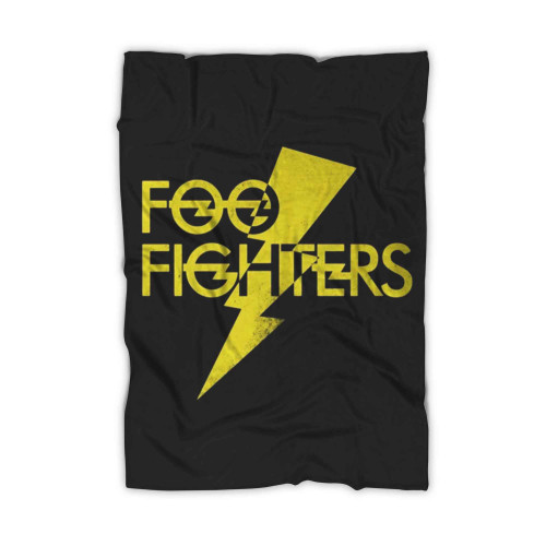 Foo Fighters Yellow Logo Dave Grohl Rock Blanket