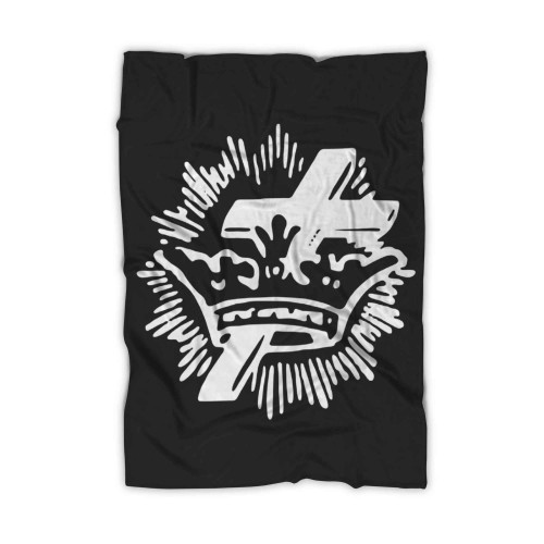 God Catholic Cross Crown King Christ Jesus Blanket