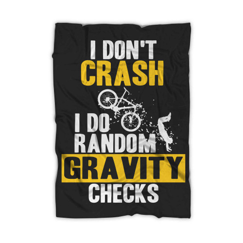 Gravity Checks Mountain Bike Mtb Mountain Biking Downhill Blanket