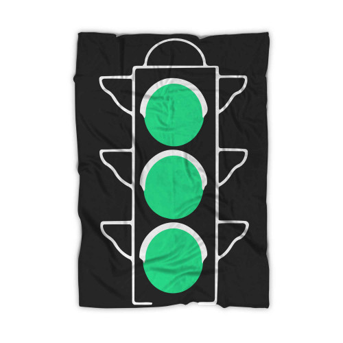 Green Traffic Light Blanket