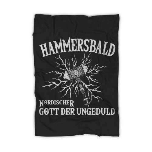 Hammersbald Nordic God Of Impatience Viking Ragnar Odin Blanket
