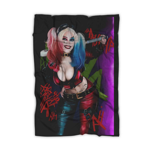 Harley Quinn Sexy Margot Robbie Suicide Squad Cosplay Blanket