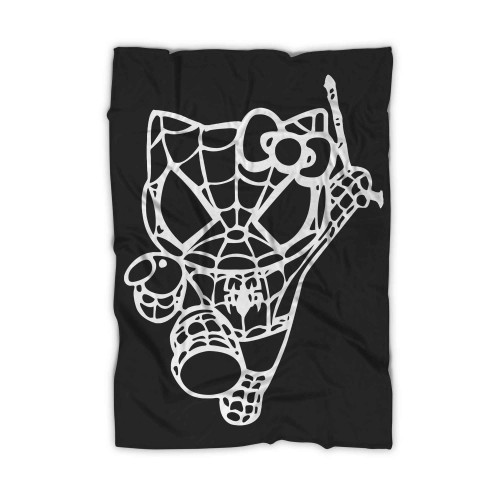 Hello Kitty Superheroes Spiderman (2) Blanket