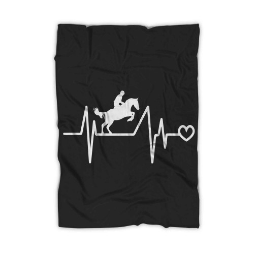 Horse Riding Heartbeat Blanket
