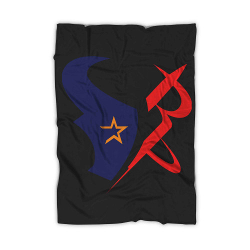 Houston Sports Team Mashup Astros Rockets Texans Blanket