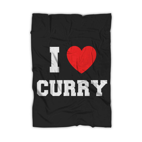 I Love Curry Blanket