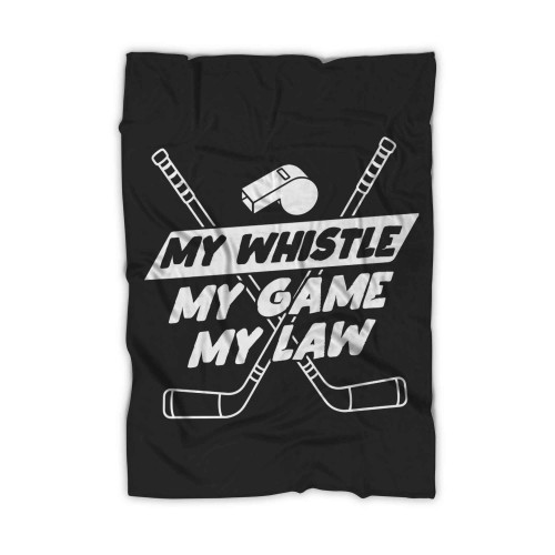 Ice Hockey Referee Gift Hockey Ref Blanket