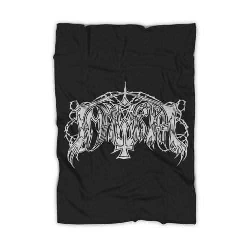 Immortal Logo Black Metal Band Blanket
