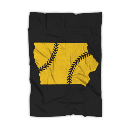 Iowa Baseball Blanket