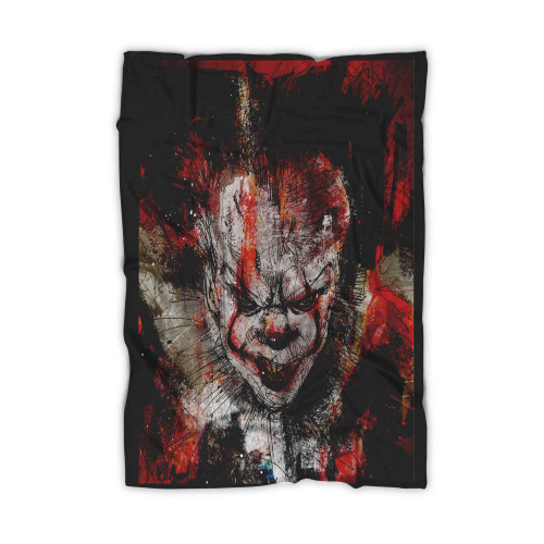 It Movie Stephen King Painting Hot New 2017 Horror Blanket