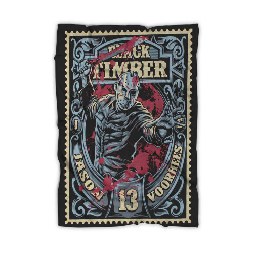 Jason Voorhees Friday The 13th Series 13 Black Timber Blanket