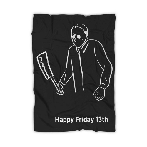 Jason Vorhees Friday The 13th Vintage Horror Blanket