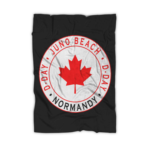 Juno Beach Normandy D Day Canada Blanket