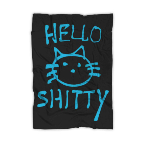 Ladies Hello Shitty Graffiti Blanket