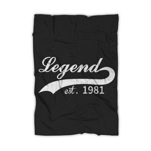 Legend Est 1981 Blanket