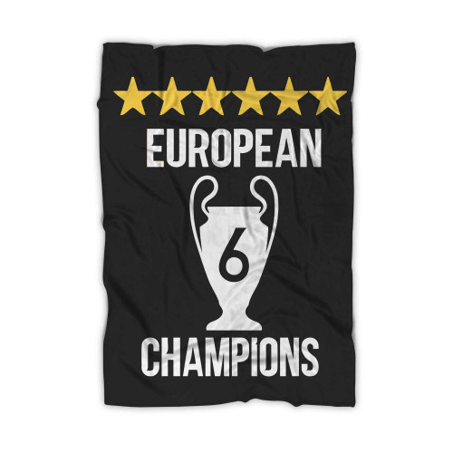 Liverpool Fc 6x European Champions Blanket