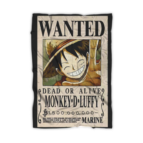 Luffy Wanted Blanket