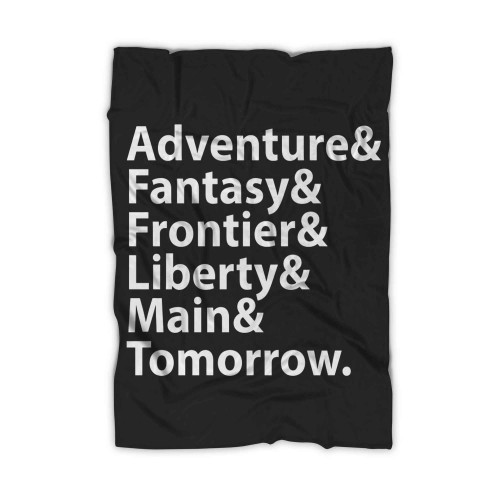 Magic Kingdom Lands Adventure Fantasy Frontier Liberty Main And Tomorrow Blanket