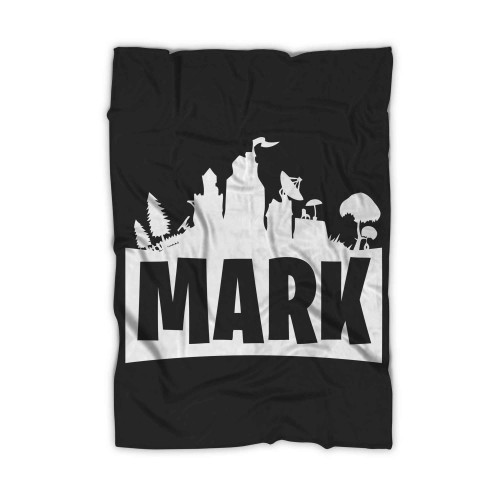 Mark Top Gamer Boy Player Gaming Name Blanket Mark Top Gamer Boy Player Gaming Name Blanket