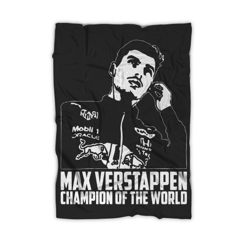 Max Verstappen Champion Of The World Blanket