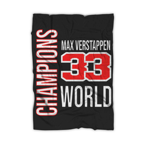 Max Verstappen World Champion Blanket