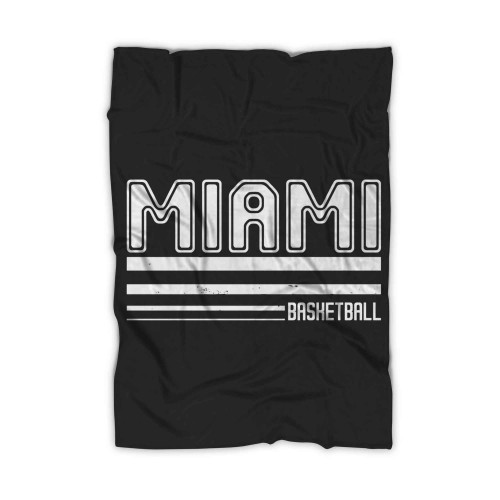 Miami Basketball Blanket