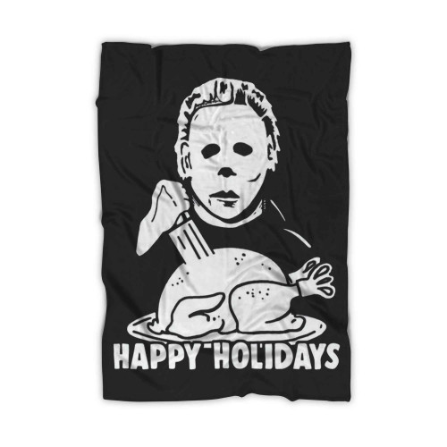 Michael Myers Funny Christmas Blanket