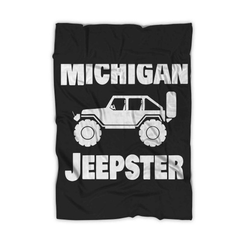 Michigan Jeepster Jeep Copy Blanket