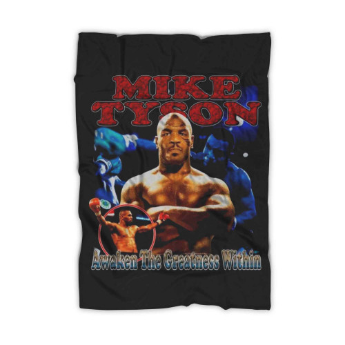 Mike Tyson 90s Retro Rap Blanket