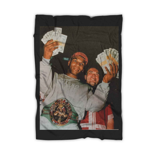 Mike Tyson Cash Money White Blanket