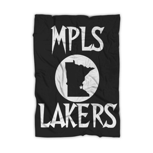 Minneapolis Lakers X Timberwolves Tee Mpls Lakers Nba Short Copy Blanket