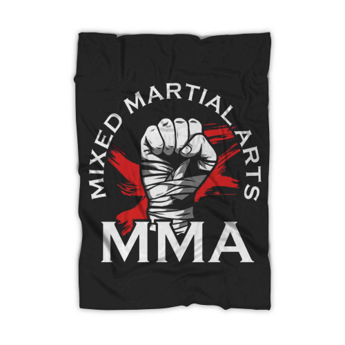 Mma Motivation Workout Mixed Martial Arts Boxing Kickboxing Wrestling Blanket
