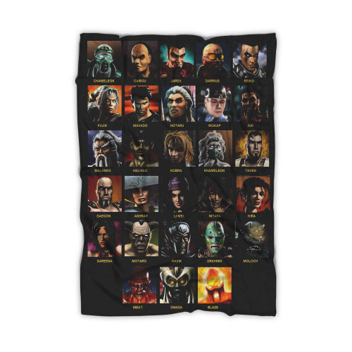 Mortal Kombat Characters Copy Blanket
