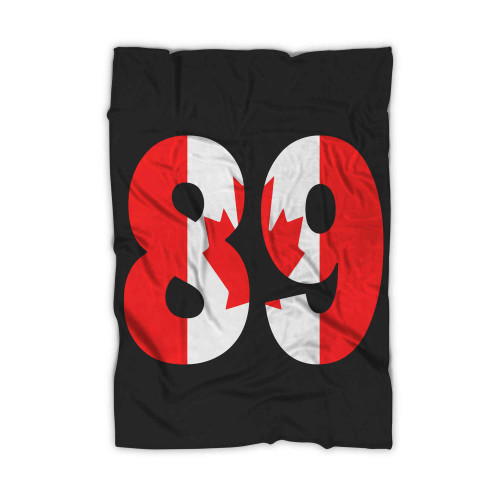 Number 89 With Canadian Flag Blanket