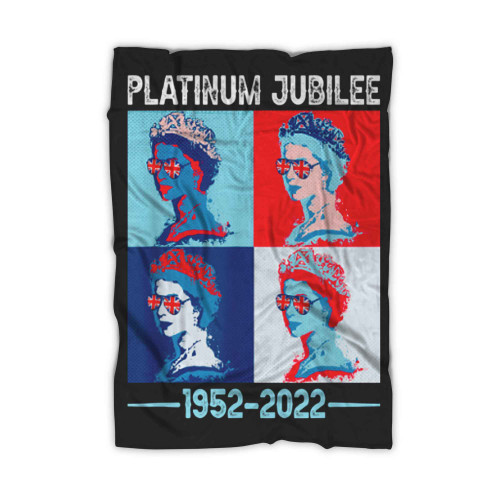 Platinum Jubilee British Monarch Queen 70 Years 2022 Jubilee Blanket